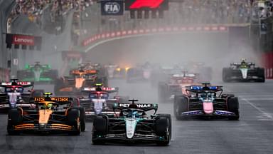 Start of the race: 63 RUSSELL George (gbr), Mercedes AMG F1 Team W15, 04 NORRIS Lando (gbr), McLaren F1 Team MCL38, 31 OCON Esteban (fra), Alpine F1 Team A524, action during the Formula 1 Grand Prix of Sao Paulo 2024