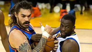 Steven Adams and Draymond Green