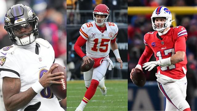 Lamar Jackson, Patrick Mahomes, Josh Allen