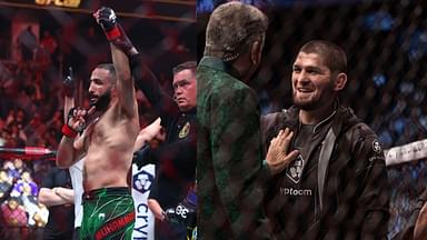 Belal Muhammad (L), Khabib Nurmagomedov (R)