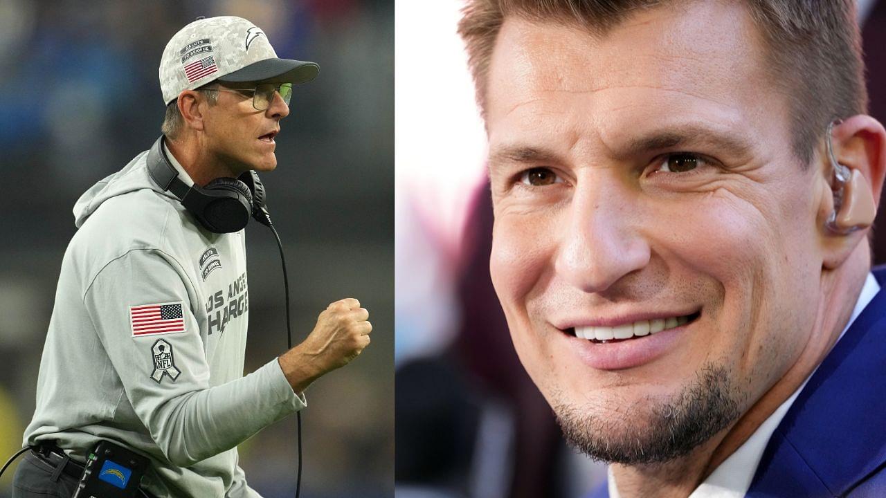 Jim Harbaugh, Rob Gronkowski