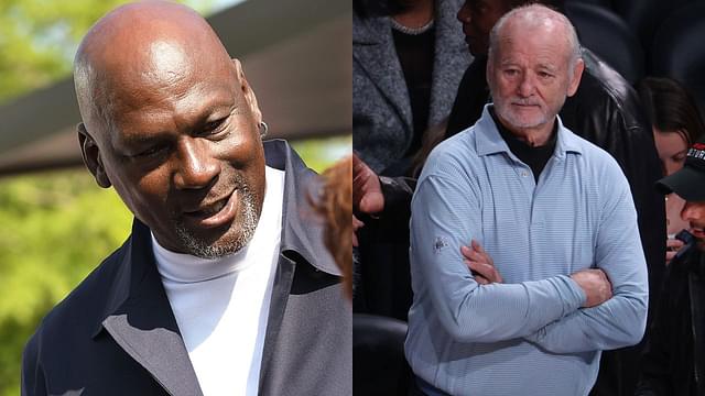 Michael Jordan(L) and Bill Murray(R)