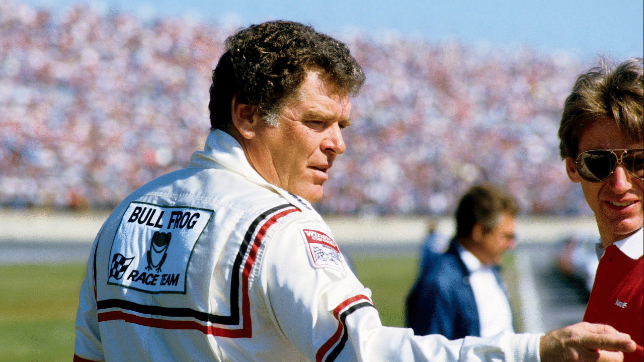 Feb 17, 1985; Daytona Bch, FL, USA FILE PHOTO; NASCAR Winston Cup driver Buddy Baker during the Daytona 500 at the Daytona International Speedway. Mandatory Credit: Manny Rubio-Imagn Images