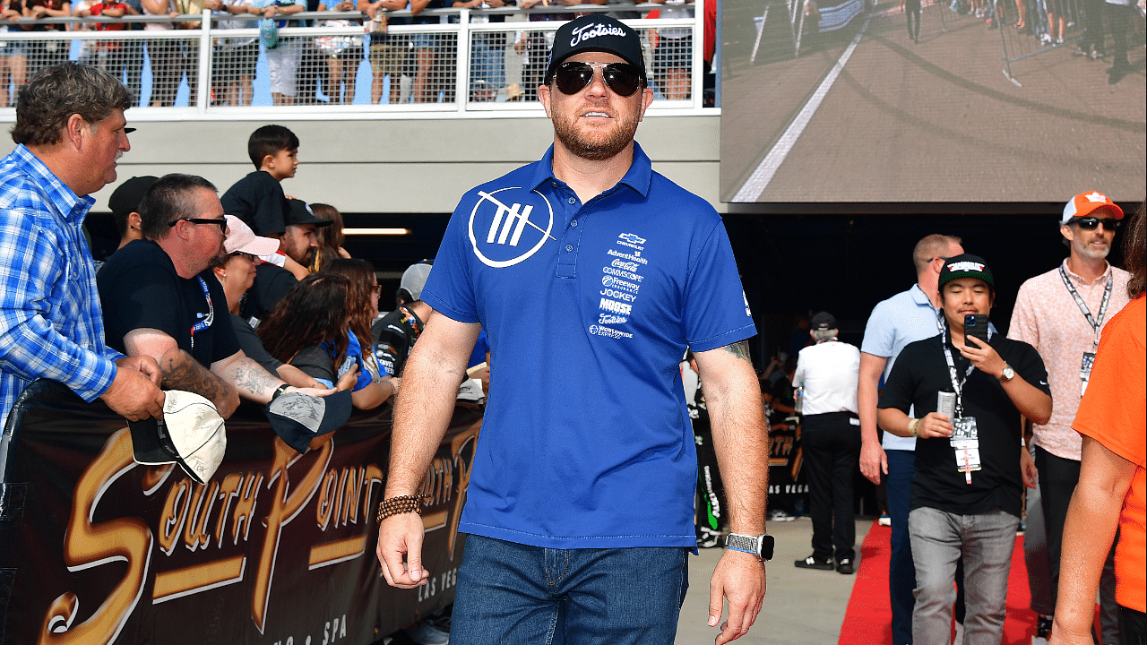 NASCAR Cup Series team owner Justin Marks before the South Point 400 at Las Vegas Motor Speedway.