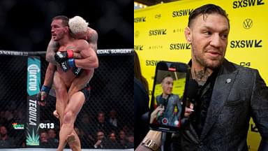 Michael Chandler (L), Conor McGregor (R)