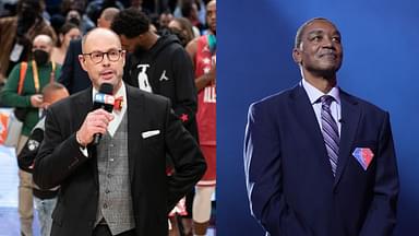 Ernie Johnson (L), Isiah Thomas (R)