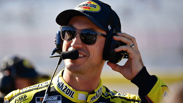 NASCAR Cup Series driver Joey Logano (22) during qualifying for the South Point 400 at Las Vegas Motor Speedway.