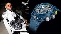 Novak Djokovic (L) at Qatar Grand Prix and Big Bang Unico Novak Djokovic watch (R)