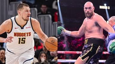 Nikola Jokic (L) and Tyson Fury (R)