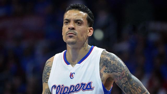 Los Angeles Clippers forward Matt Barnes (22) reacts against the Houston Rockets in game three of the second round of the NBA Playoffs at Staples Center. The Clippers defeated the Rockets 128-95 to take a 3-1 lead