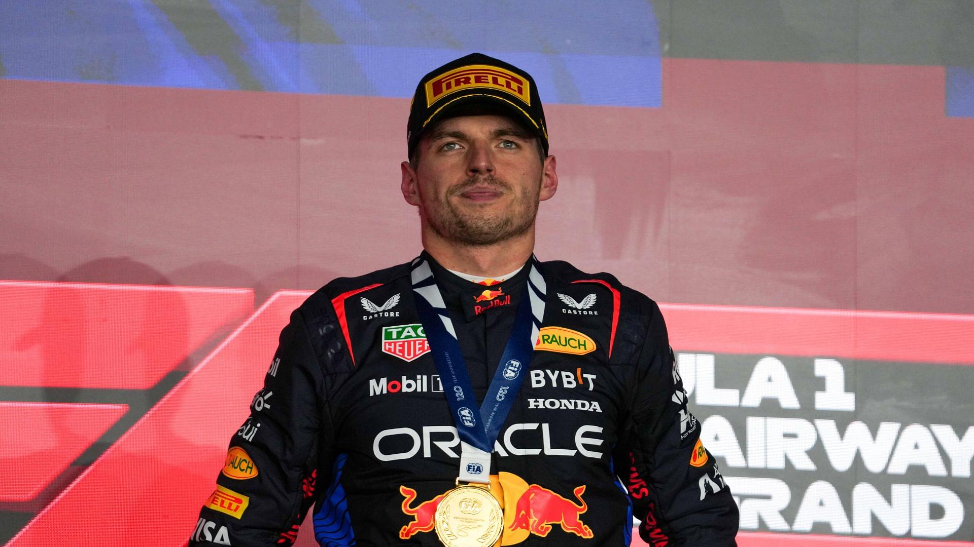 November 28, 2024, Doha, Rieti, Qatar: Podium with Max Verstappen (NED)