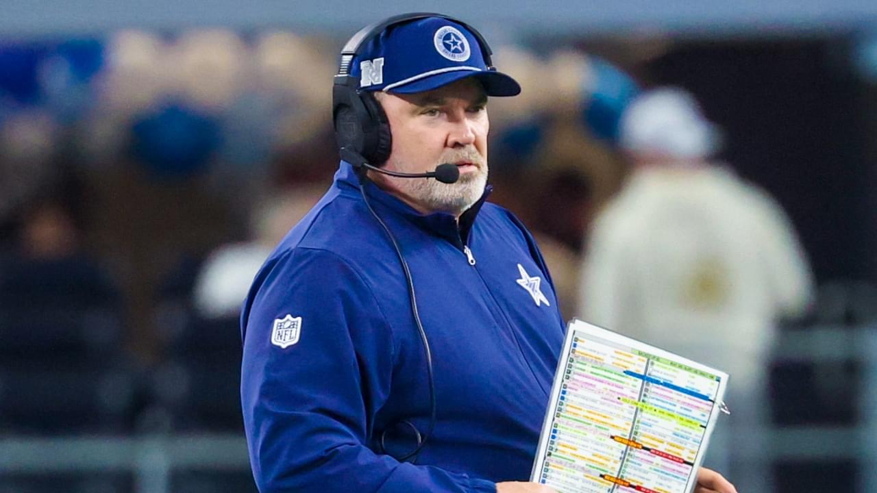 Dec 9, 2024; Arlington, Texas, USA; Dallas Cowboys head coach Mike McCarthy looks on during the first half against the Cincinnati Bengals at AT&T Stadium.