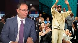 Adrian Wojnarowski (L) and Carmelo Anthony (R)