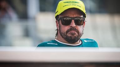 December 8, 2024, Abu Dhabi, United Arab Emirates: Aston Martin Aramco F1 Team s Spanish driver Fernando Alonso is seen during the drivers parade ahead of the Abu Dhabi F1 Grand Prix race at the Yas Marina Circuit