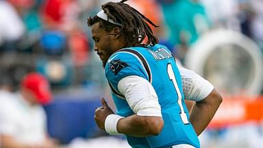 Carolina Panthers quarterback Cam Newton (1), leaves the field dejected after the Panthers were defeated by the Dolphins during NFL game at Hard Rock Stadium Sunday in Miami Gardens. Carolina Panthers V Miami Dolphins 51