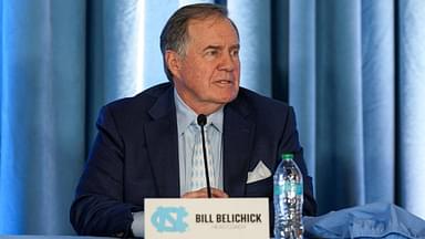 North Carolina Tar Heels new head coach Bill Belichick speaks to those attending his hiring announcement at Loudermilk Center for Excellence.