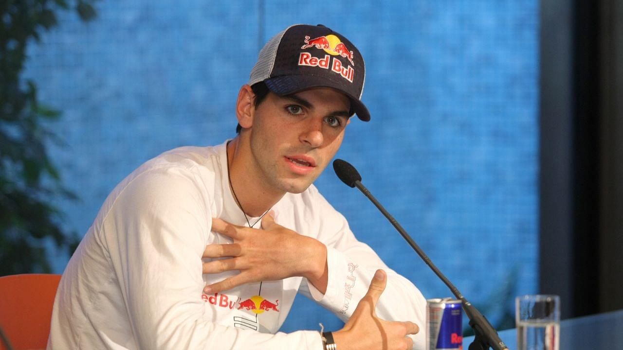 Formula1 Toro Rosso race driver Jaime Alguersuari in his presentation in Colet Museum in Barcelona