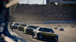 NASCAR Cup Series driver Christopher Bell (20) leads the restart during the Cup Series championship race at Phoenix Raceway.