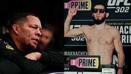 Nate Diaz (L), Islam Makhachev (R)