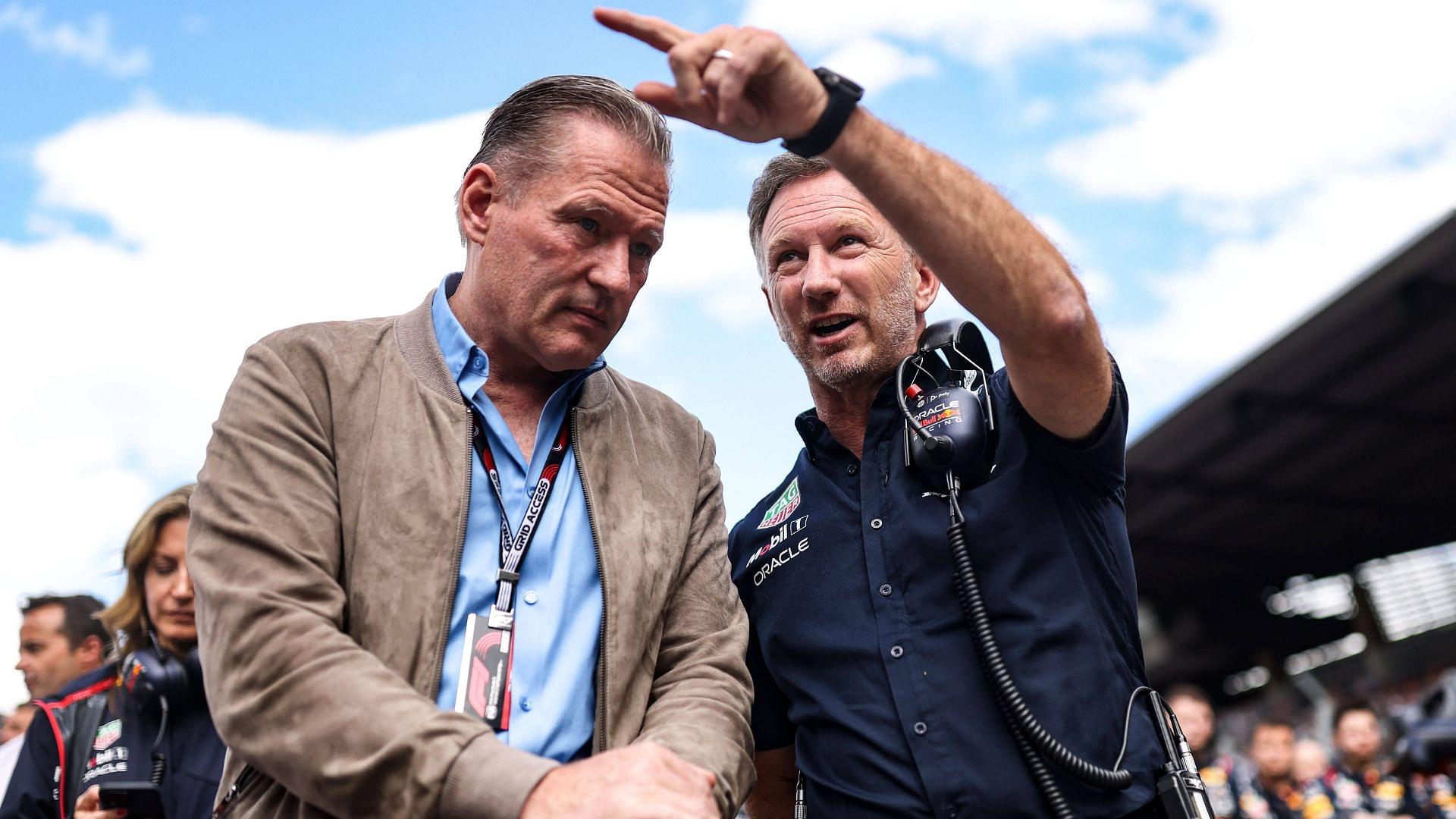 FORMULA 1 - Grand Prix of Austria, Red Bull Ring. Image shows Jos Verstappen and team principal Christian Horner (Red Bull Racing)