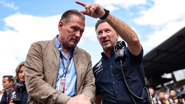 FORMULA 1 - Grand Prix of Austria, Red Bull Ring. Image shows Jos Verstappen and team principal Christian Horner (Red Bull Racing)