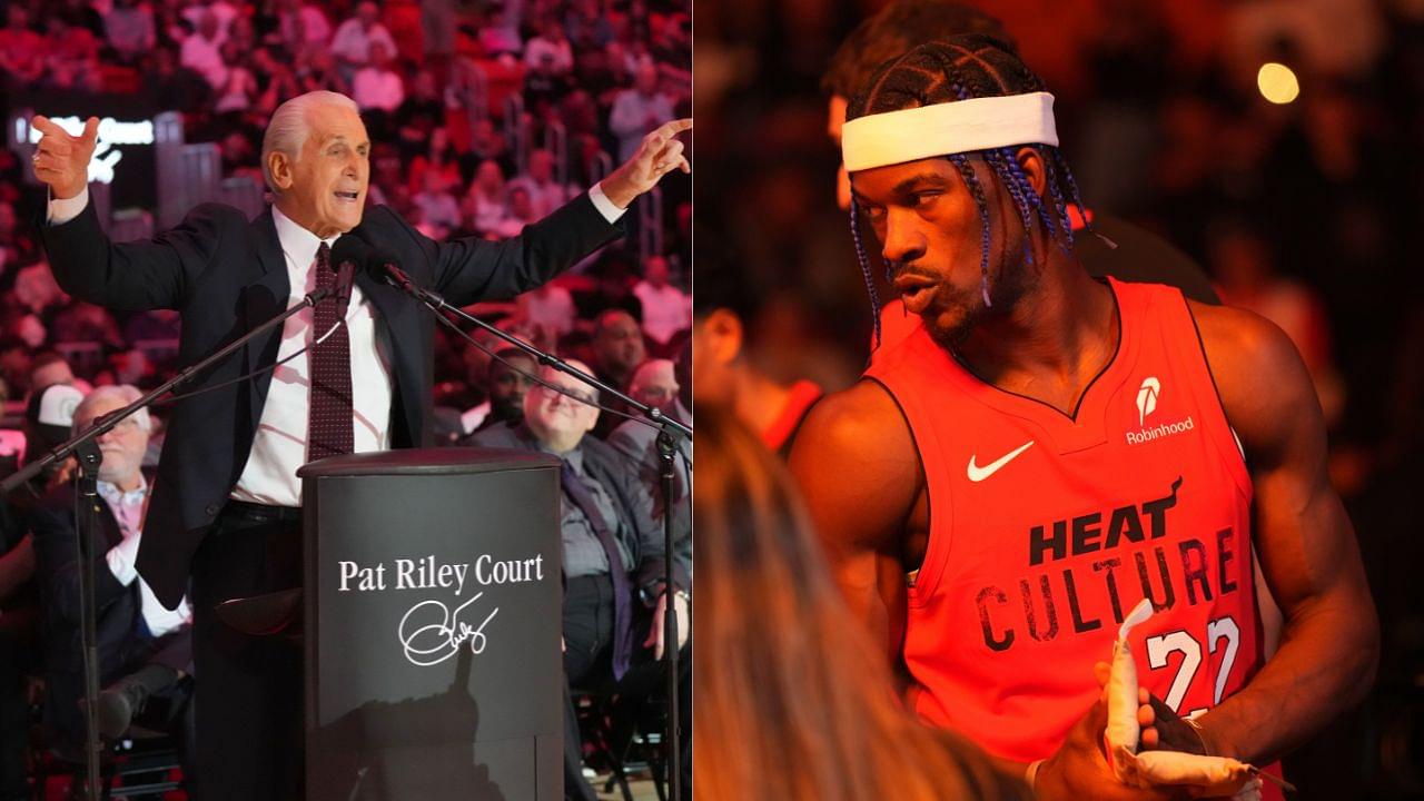 Pat Riley (L) and Jimmy Butler (R)