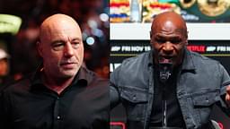 Joe Rogan (L), Mike Tyson (R)