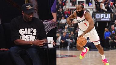 Gilbert Arenas (L) and James Harden (R)