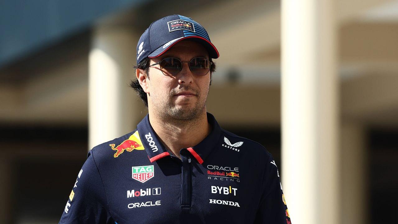 Sergio Perez of Red Bull Racing before the Formula 1 Abu Dhabi Grand Prix at Yas Marina Cicuit in Abu Dhabi, United Arab Emirates