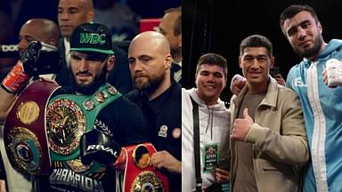 Artur Beterbiev (L), Dmitry Bivol (R)