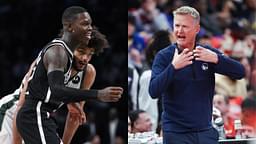 Dennis Schroder (L) and Steve Kerr (R)