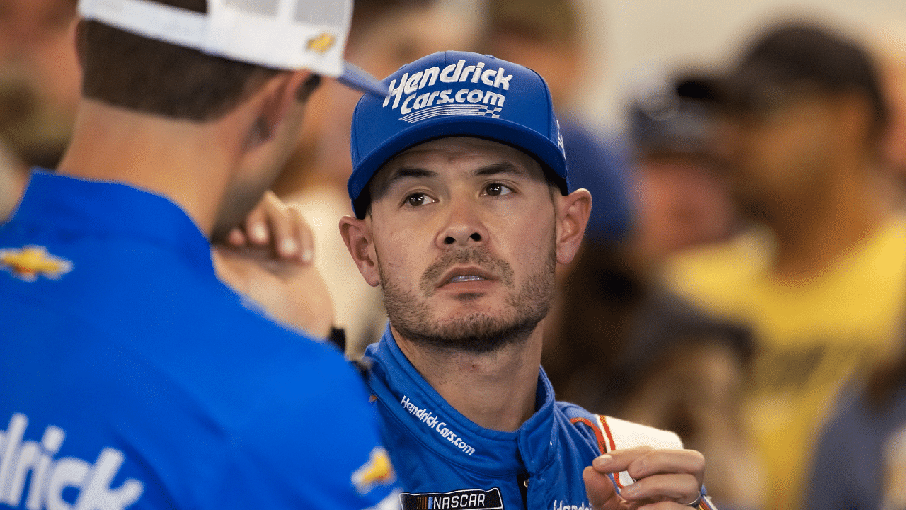 NASCAR Cup Series driver Kyle Larson (5) during practice for the NASCAR Championship race at Phoenix Raceway.