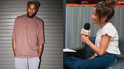 Kevin Durant (L) and Kay Adams (R)