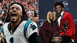 Cam Newton, Felicia Jones, Lamar Jackson