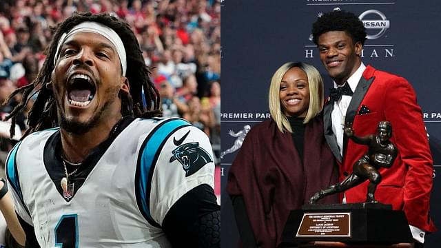 Cam Newton, Felicia Jones, Lamar Jackson