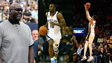 Shaquille O'Neal (L), Gilbert Arenas (C), Victor Wembanyama (R)