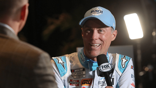 Kevin Harvick sets down for a interview, Wednesday February 16, 2022 during NASCAR Media day in the Daytona 500 Club at Daytona International Speedway. Dtb Media Day 39