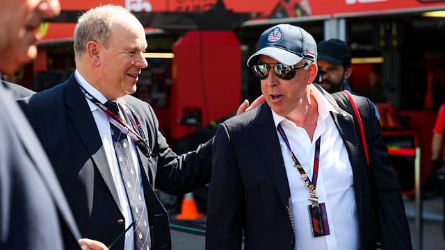 HSH Prince Albert II of Monaco, with SUTTON Keith, in the pitlane, during the Formula 1 Grand Prix de Monaco 2024