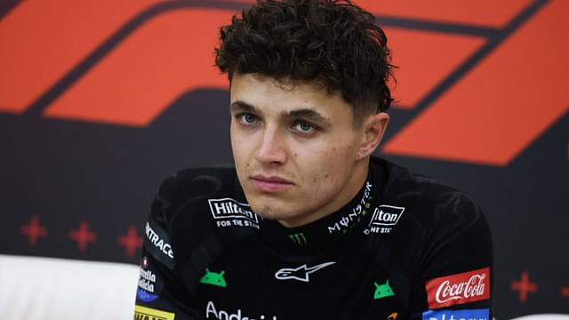 F1 Italian Grand Prix Lando Norris of McLaren attends a press conference, PK, Pressekonferenz after Formula 1 Abu Dhabi Grand Prix at Yas Marina Circuit on December 8th, 2024 in Abu Dhabi