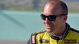 NASCAR Sprint Cup Series driver Marcos Ambrose prior to the Ford EcoBoost 400 at Homestead-Miami Speedway.