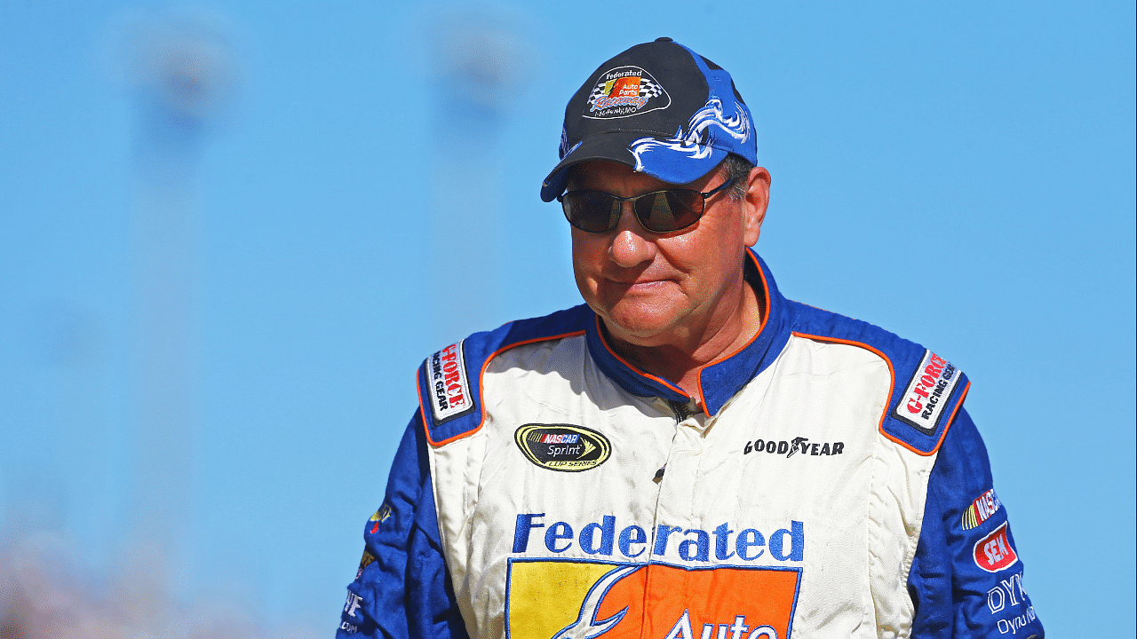 Nov 17, 2013; Homestead, FL, USA; NASCAR Sprint Cup Series driver Ken Schrader during the Ford EcoBoost 400 at Homestead-Miami Speedway. Mandatory Credit: Mark J. Rebilas-Imagn Images