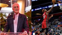 Pat Riley (L), Jimmy Butler (R)