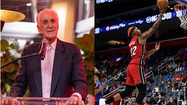 Pat Riley (L), Jimmy Butler (R)