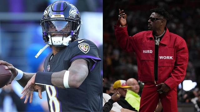 Lamar Jackson and Antonio Brown