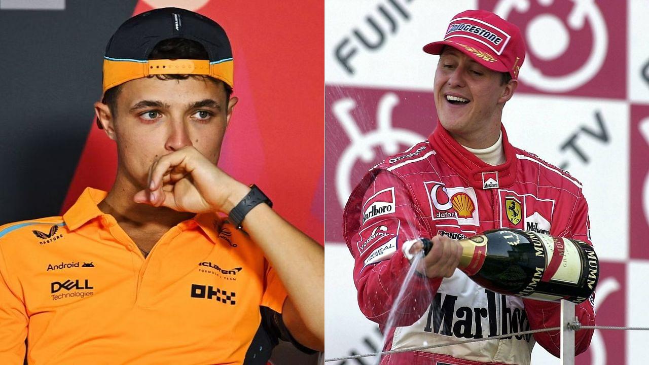 Lando Norris(L), Michael Schumacher(R)