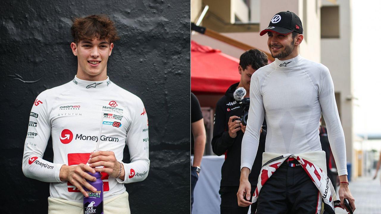 Oliver Bearman(L), Esteban Ocon(R)