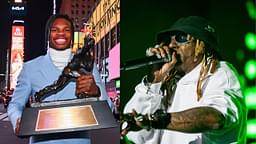 Travis Hunter [Left]; Lil Wayne [Right]