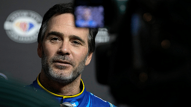 Jimmie Johnson during NASCAR Media Day at Daytona International Speedway, Wednesday, Feb. 15, 2023