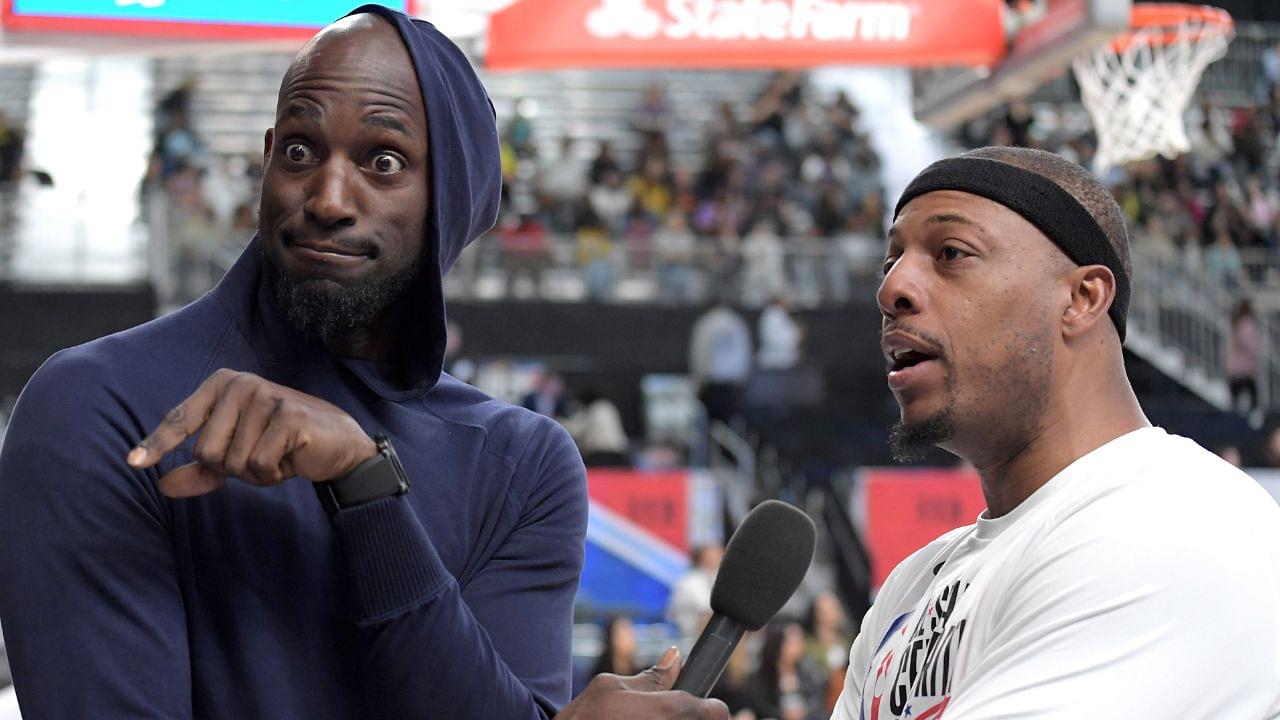 Paul Pierce and Kevin Garnett.