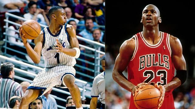 Penny Hardaway (L) and Michael Jordan (R)